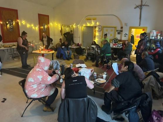 people gathered at a table